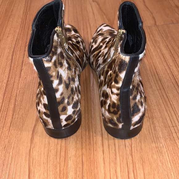 J Crew Collection Animal Print Boots Size 9.5 - Picture 4 of 8